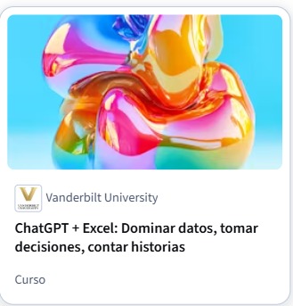 ChatGPT + Excel: Dominar datos, tomar decisiones, contar historias — Vanderbilt University